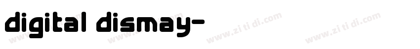 digital dismay字体转换
